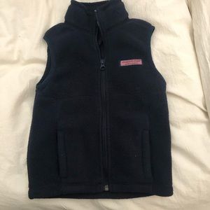 Vineyard Vines navy blue fleece vest